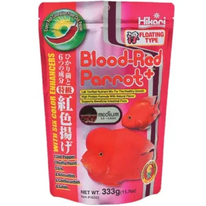 Hikari Blood Red Parrot+ Fish Food, Medium Pellet, 11.7 oz. (333g)